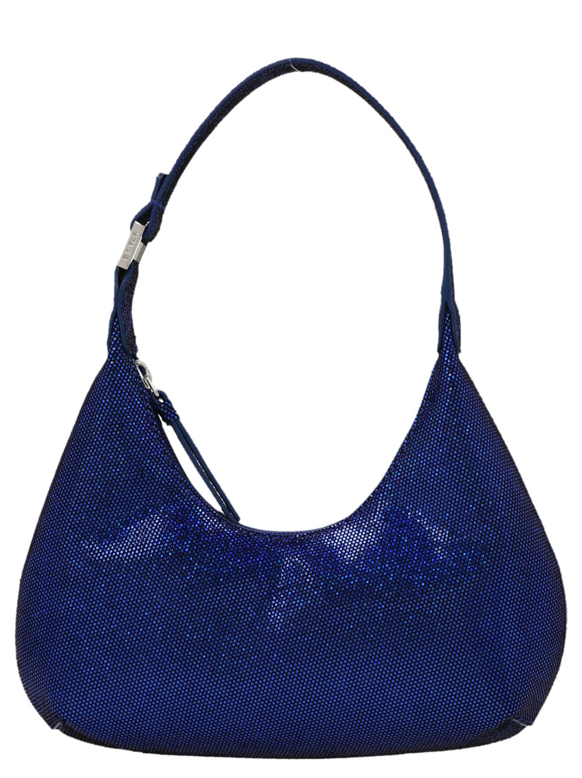 By Far Blue Baby Amber Mini Bag Disco Dot Leather Effect Woman In Blue