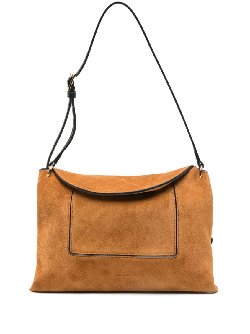 Wandler Brown Suede Shoulder Bag In Brown