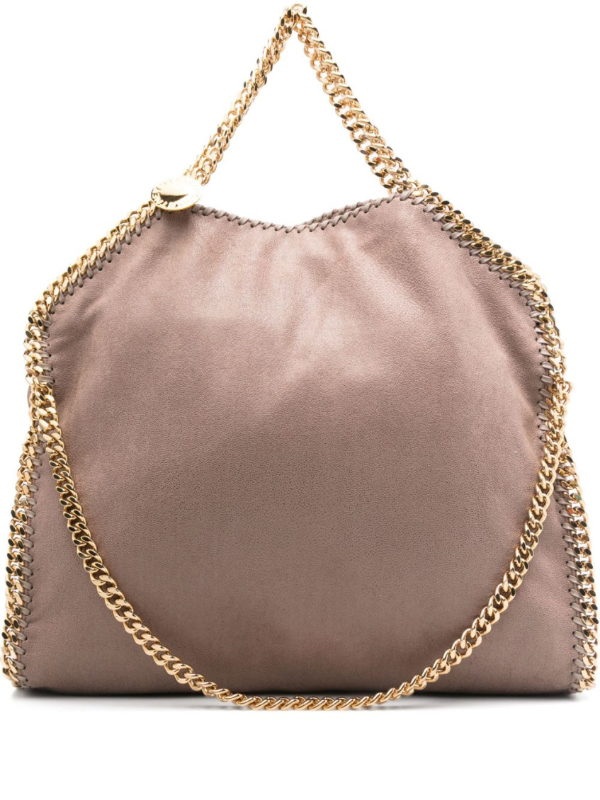 Stella Mccartney Falabella Fold-over Tote Bag In Sand