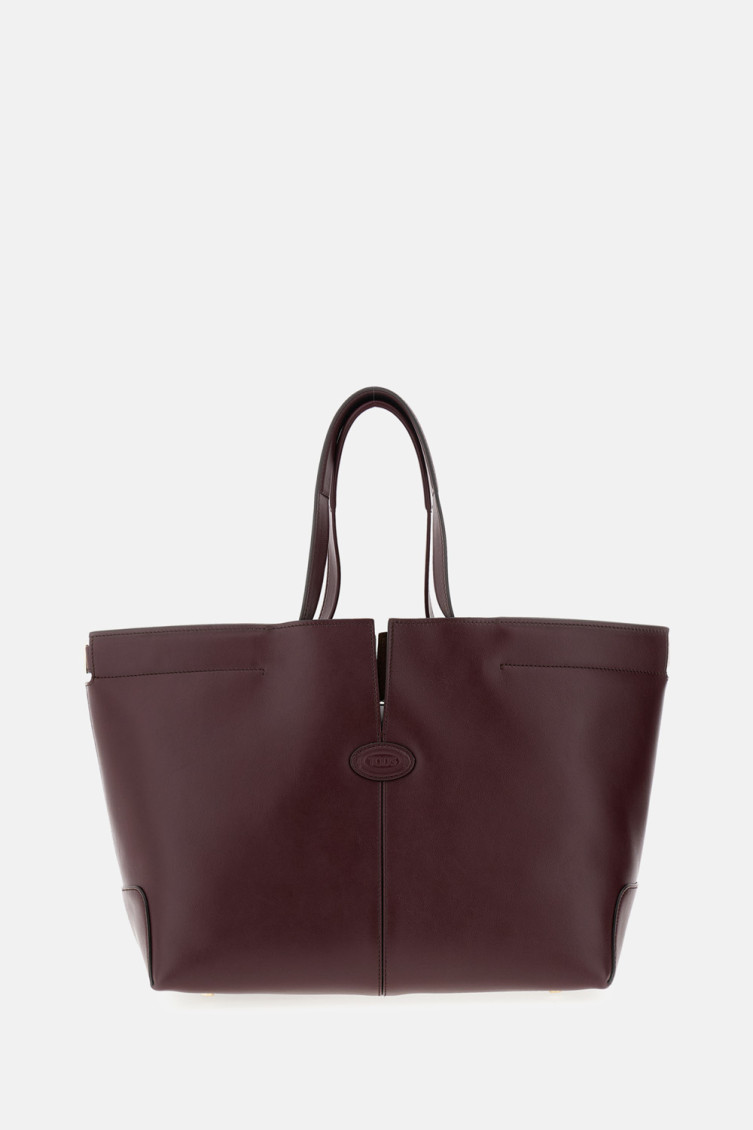 Tod's Dbm Shopping Midium In Burgundy