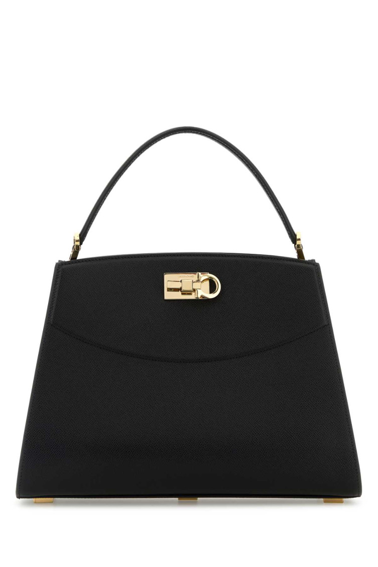 Ferragamo Black Studio Satchel
