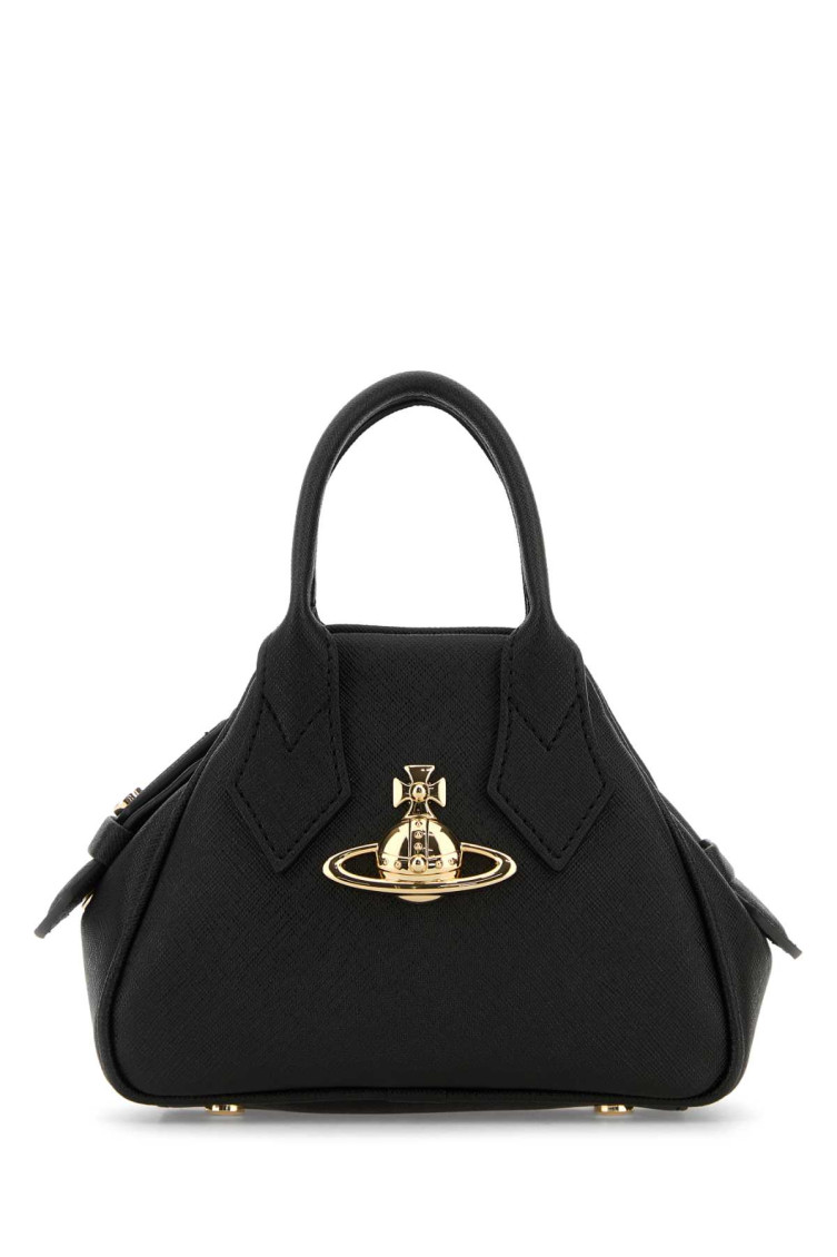 Vivienne Westwood Black Yasmine Mini Satchel In Black