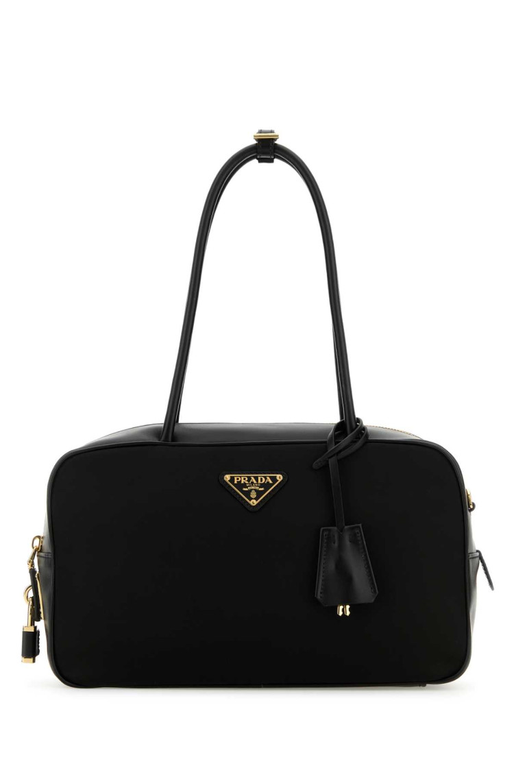 Prada Medium Top-handle Re-nylon And In Black