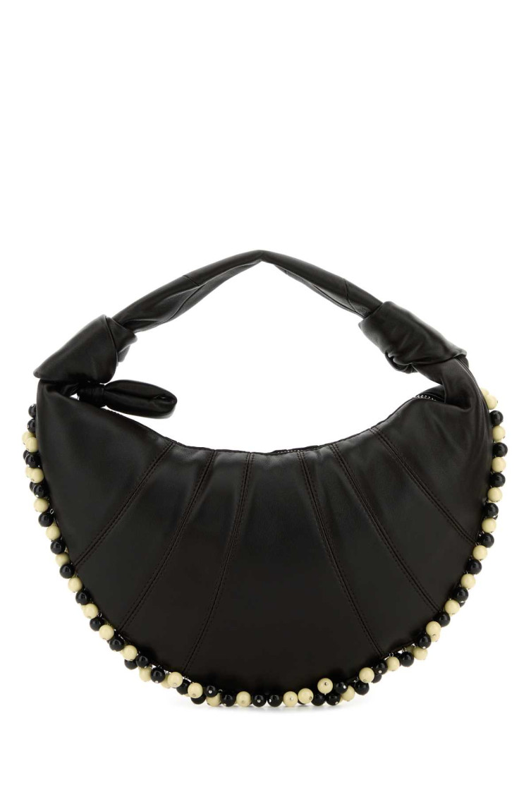 Lemaire Dark Brown Fortune Mini Handbag In Brown