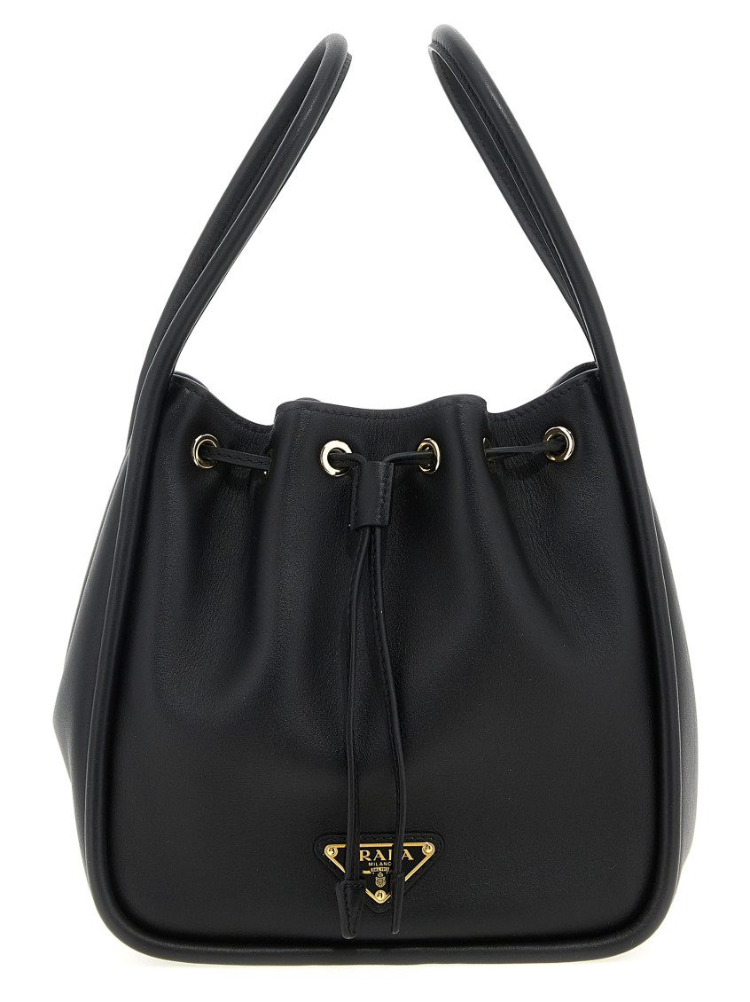 Prada Black Darling Mini Bucket Bag In Black