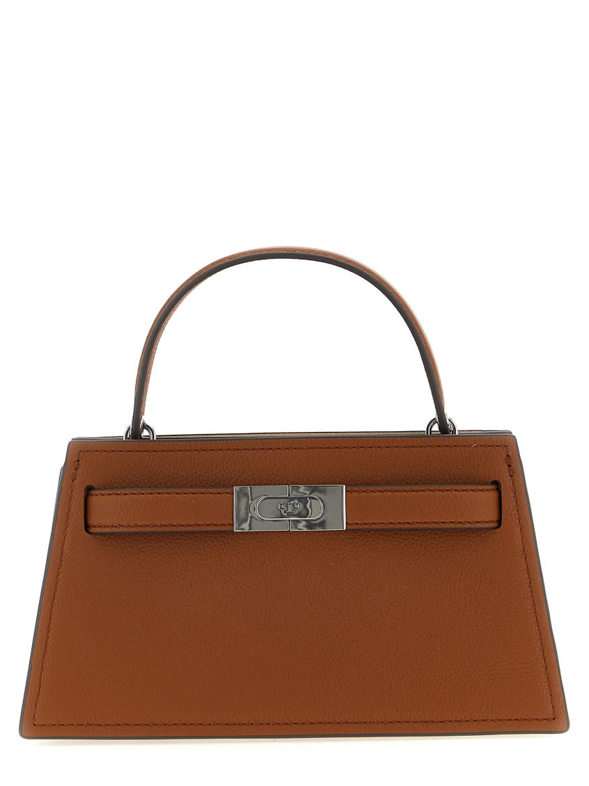 Tory Burch Brown Lee Radziwill Mini Handbag In Brown