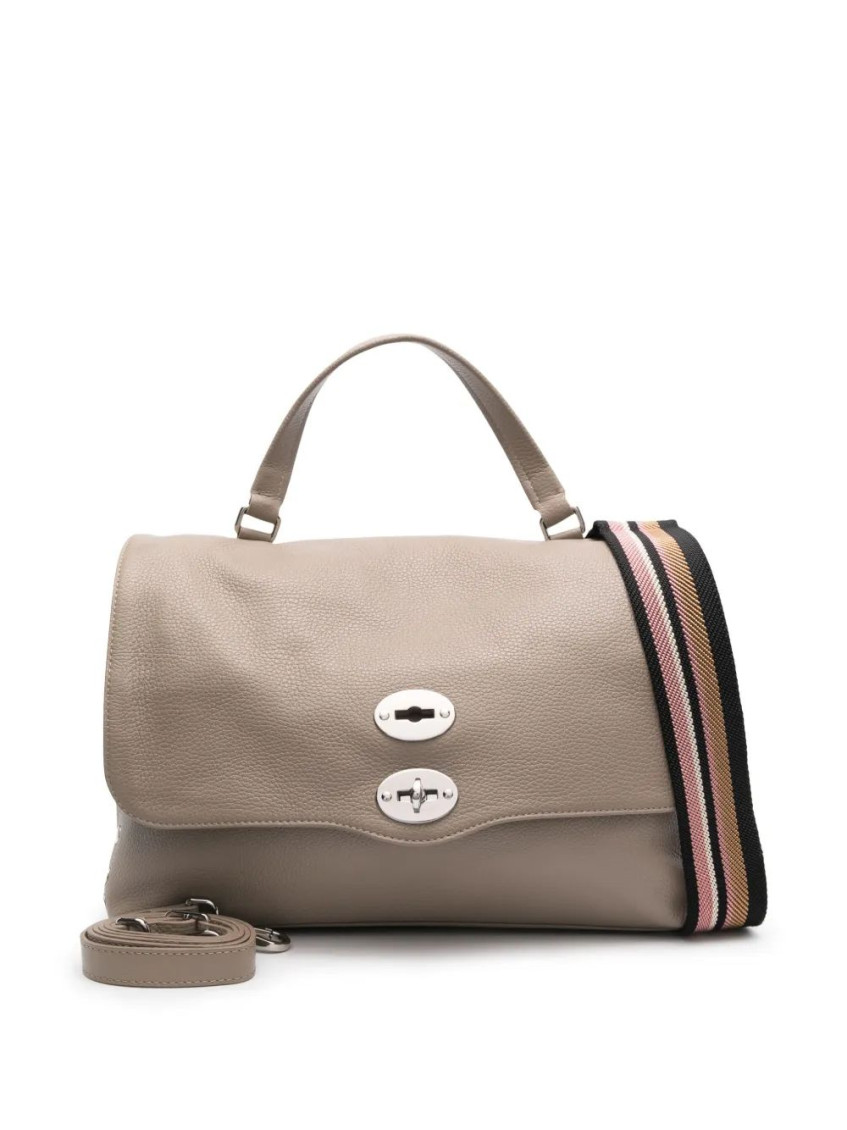 Zanellato Grey Postina Medium Satchel In Gray