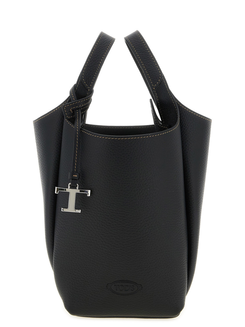 Tod's Black T Timeless Mini Bucket Bag for Women Online India at