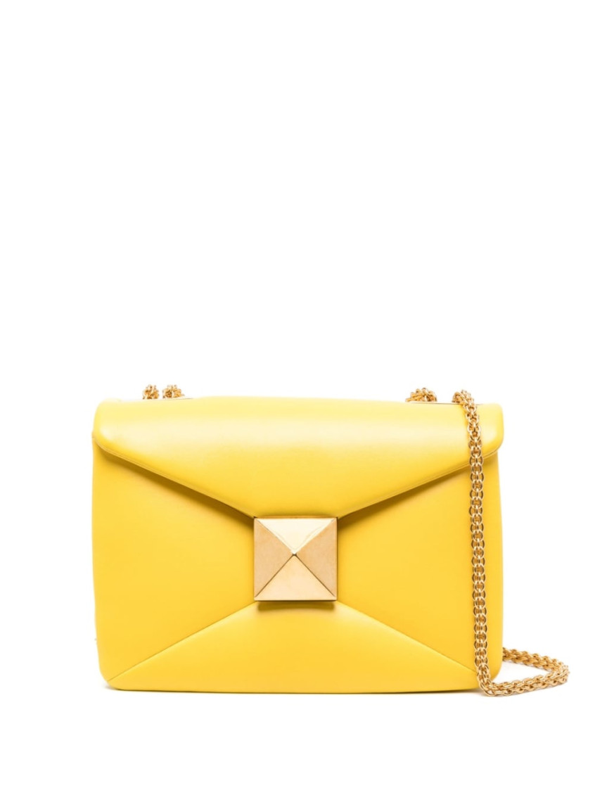 Valentino Garavani Yellow One Stud Small Leather Shoulder Bag for Women  Online India at Darveys.com