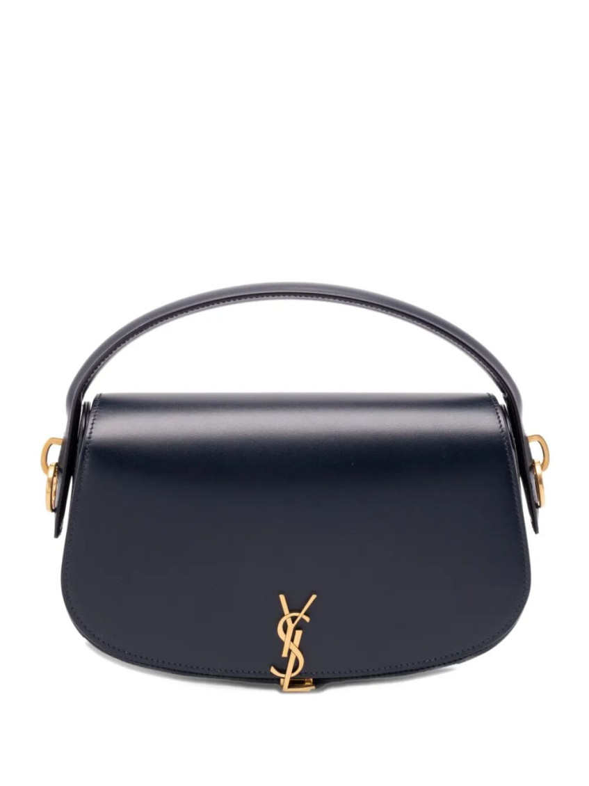 Saint Laurent Voltaire Mini Smooth Leather Shoulder Bag In Black