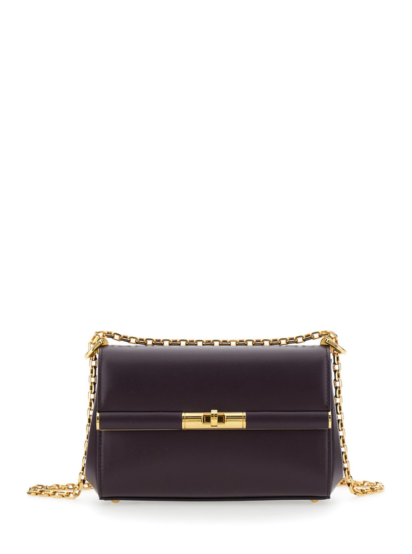 Dolce & Gabbana Burgundy Marlene Mini Shoulder Bag