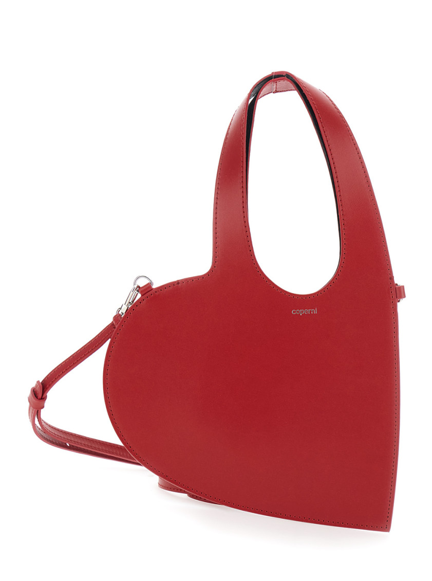 Coperni Red Heart Heart Tote In Red