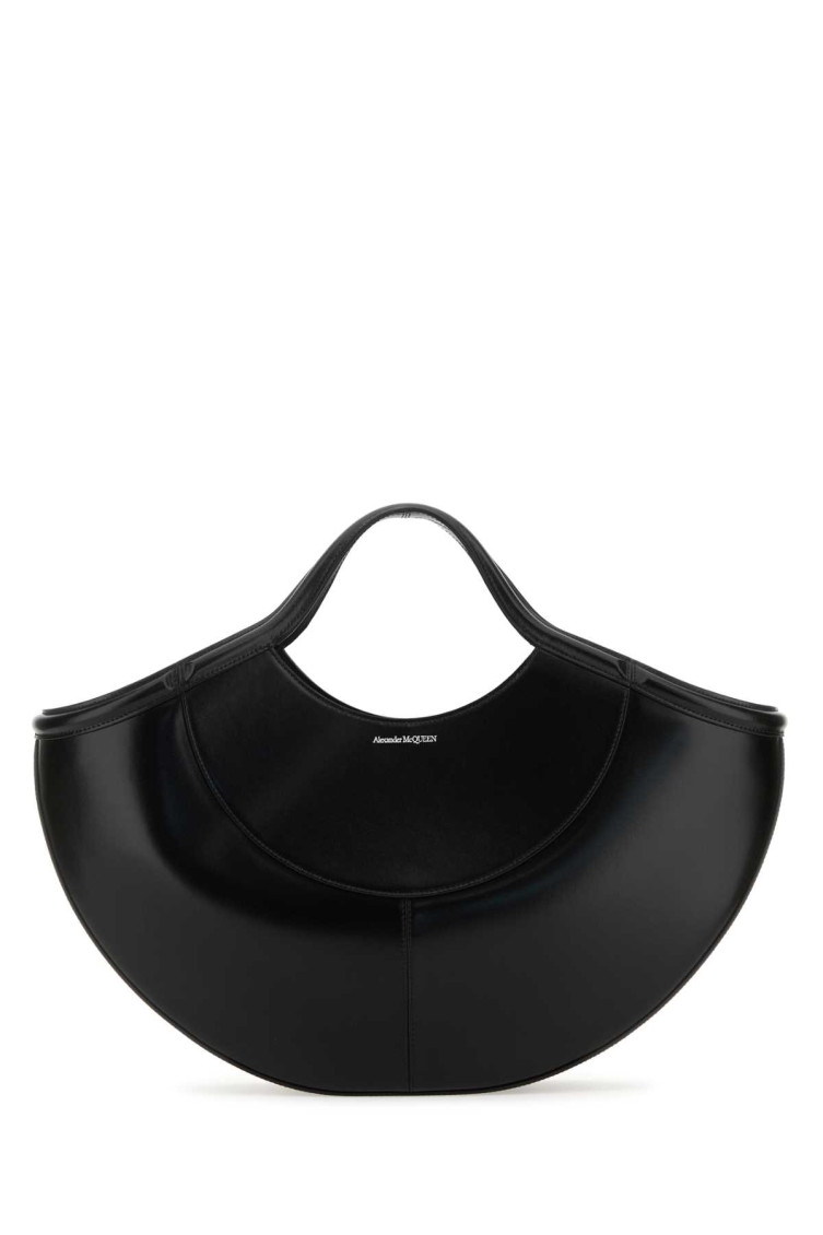 Alexander Mcqueen Black The Cove Shoulder Bag In Black