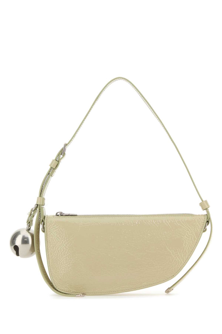 Burberry Light Green Shield Mini Shoulder Bag In Light Green