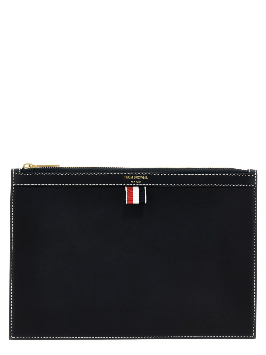 Thom Browne Blue Small Document Pouch for Men Online India at 