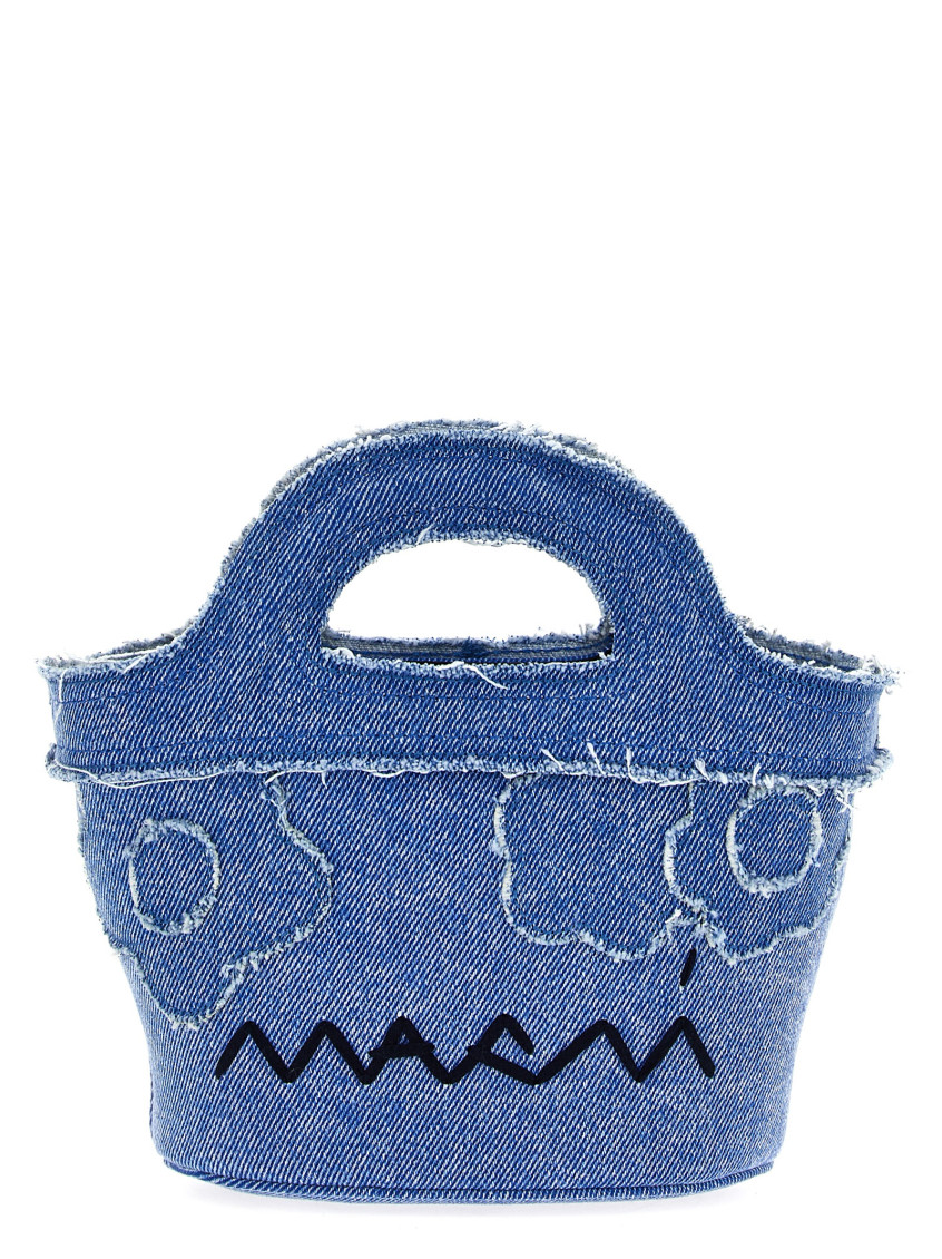 Shop Marni Denim Tropicalia Micro Handbag
