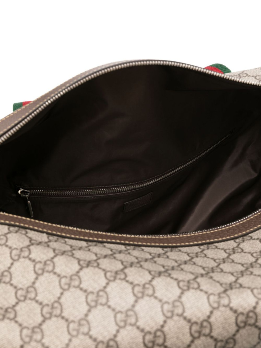 Gucci Beige Logo Medium Duffle Bag for Men Online India at Darveys.com