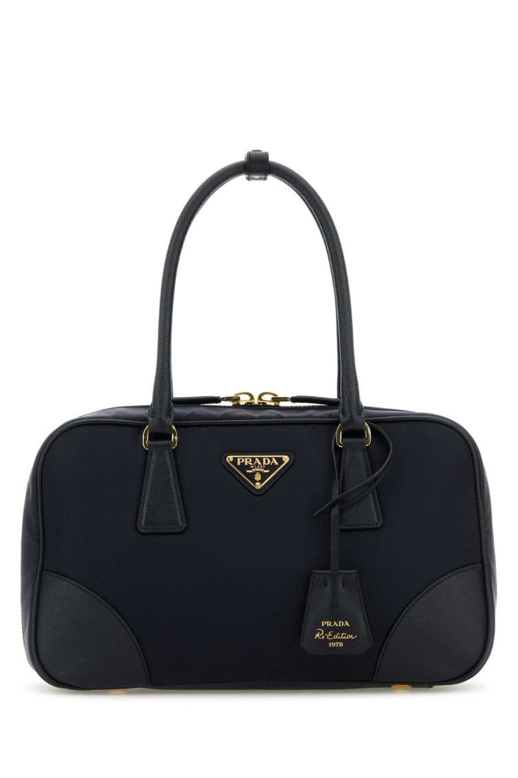 Prada Navy Blue Re-edition 1978 Medium Satchel In Blue