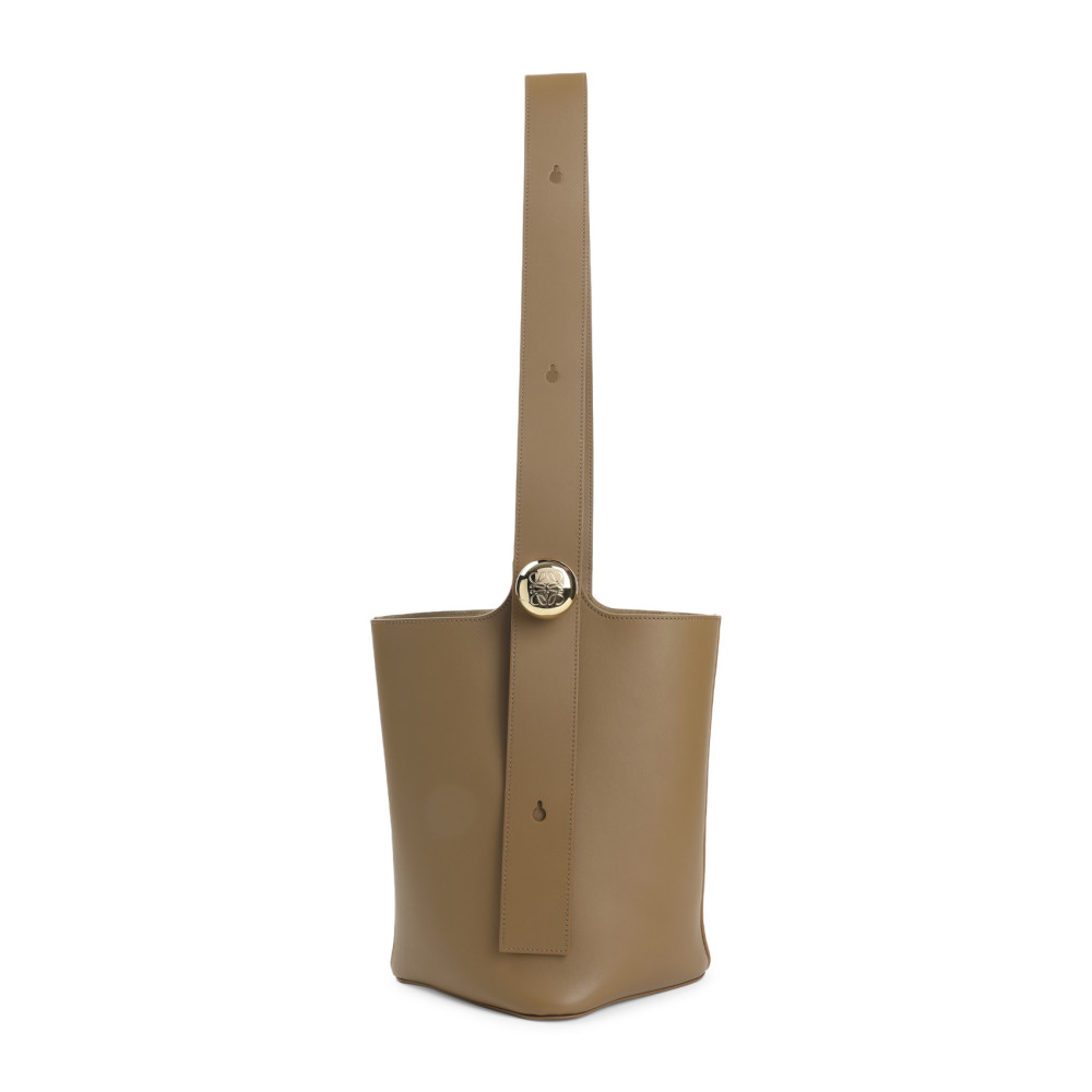 Loewe Brown Pebble Bucket Bag In Brown