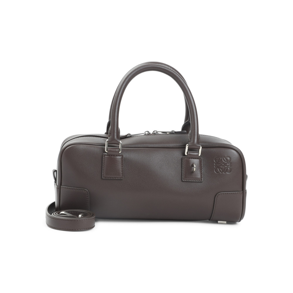 Loewe Dark Brown Amazona 23 Satchel In Brown