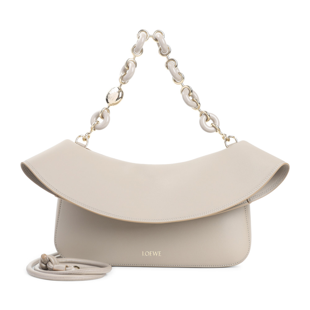 Loewe Sand Ola Medium Shoulder Bag In Neutral