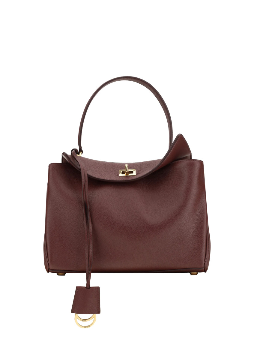 Balenciaga Small Rodeo Top-handle Shoulder Bag In Burgundy