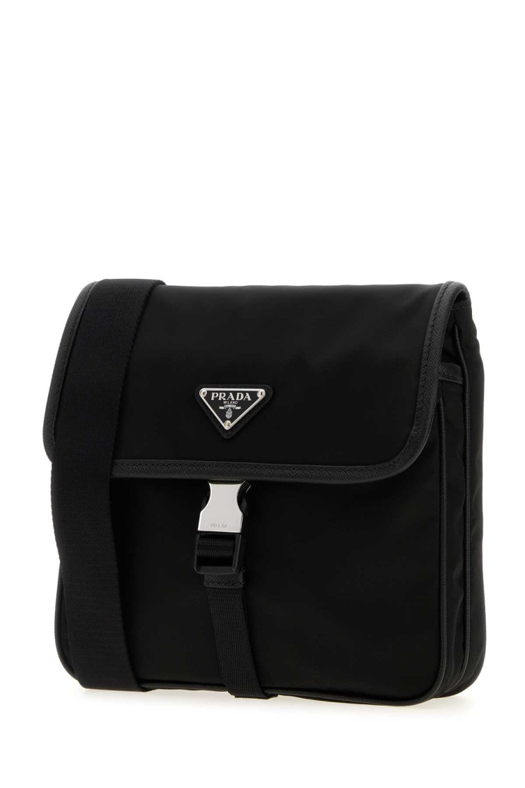 【PRADA】LOGO CROSSBODY BAG Prada Black Logo Crossbody Bag for Men Online USA at Darveys.com
