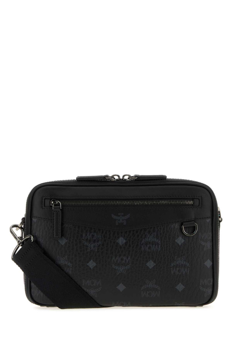 Mcm Black Diamant Small Crossbody Bag In Black