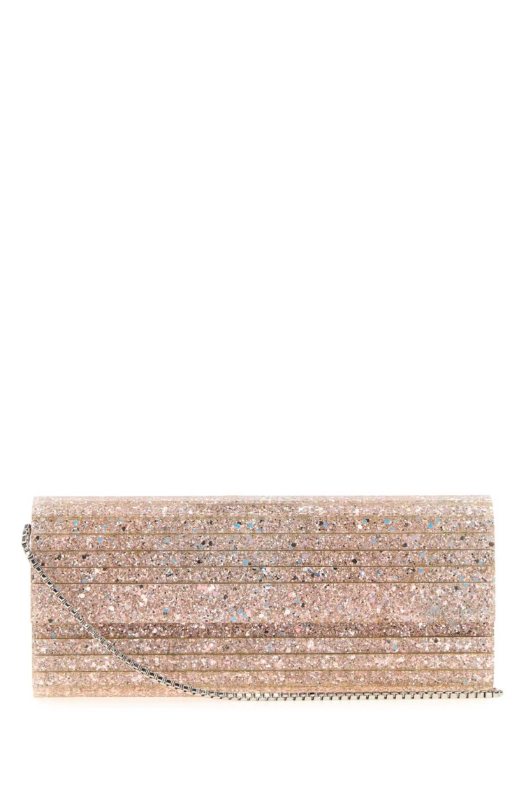 Jimmy Choo Clutch Sweetie In Acrilico Decorato Donna In Pink