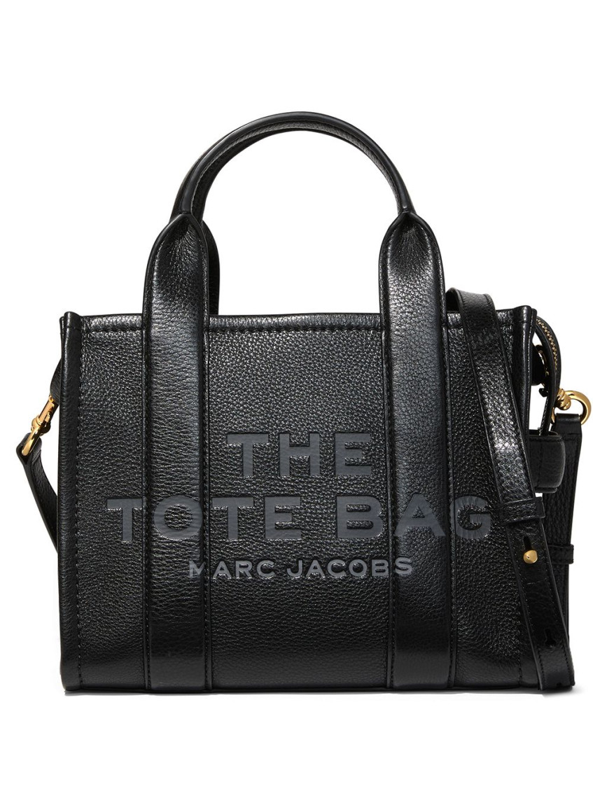 Marc Jacobs Small The Tote Bag Grain-leather In Black