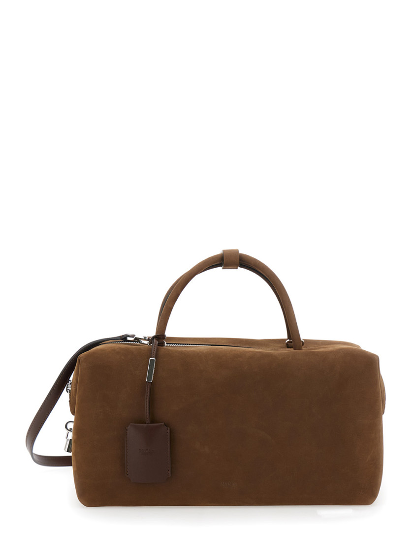 Max Mara Shoulder Bags With Detachable Strap And Metal Hardware In Burgundy