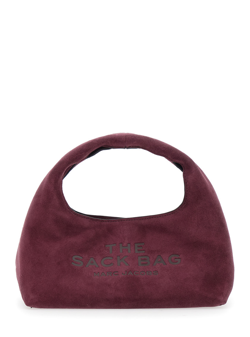Marc Jacobs Maroon Logo Sack Bag In Burgundy