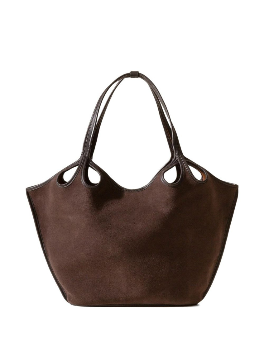 Hereu Women Escala Escala Borsa Shopping In Brown