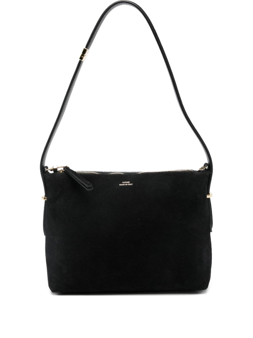 Totême Shoulder Bag Adjustable Strap In Black