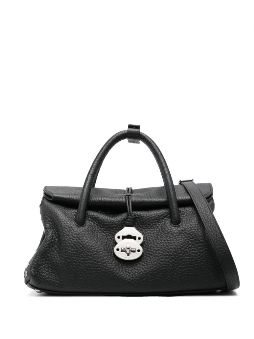 Zanellato Black Dotta Centauro Small Satchel Bag In Black