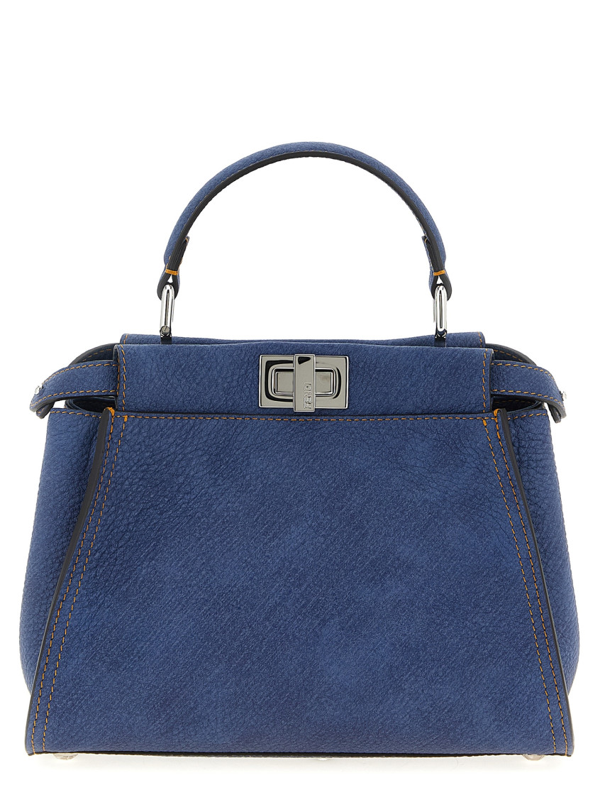 Fendi Blue Peekaboo Mini Satchel
