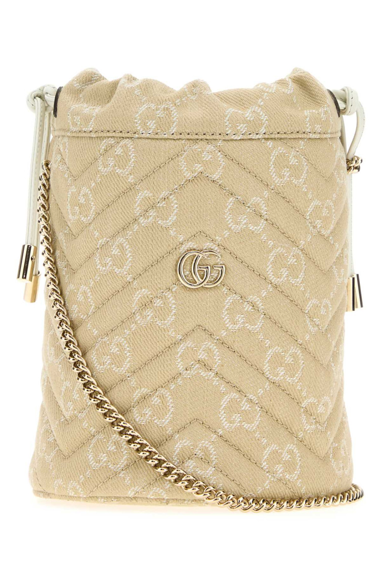 Gucci Small Marmont Bucket Bag With Chain Strap In Multi
