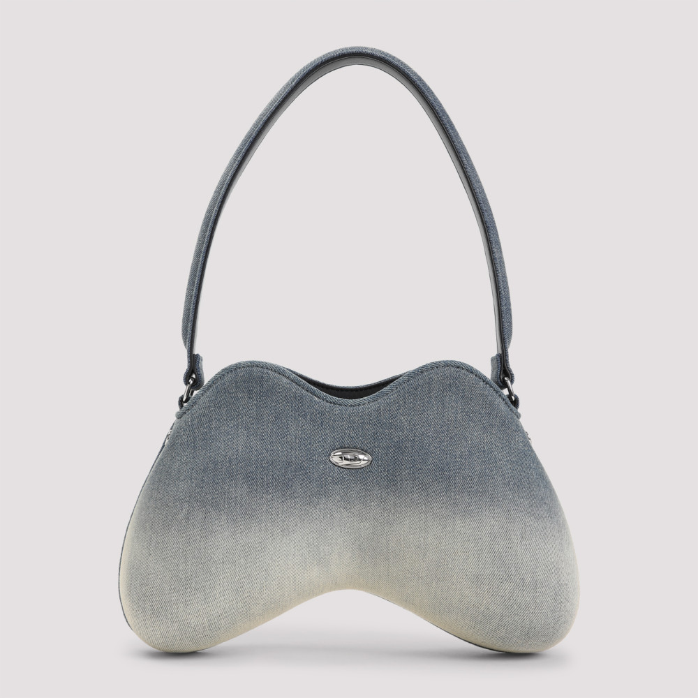 Shop Diesel Denim Double-d Shoulder Bag