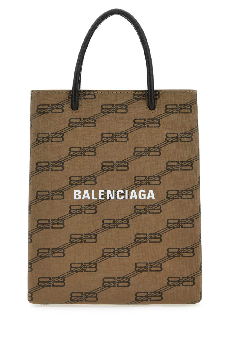 Balenciaga Brown BB Monogram-print Tote for Women Online USA at 