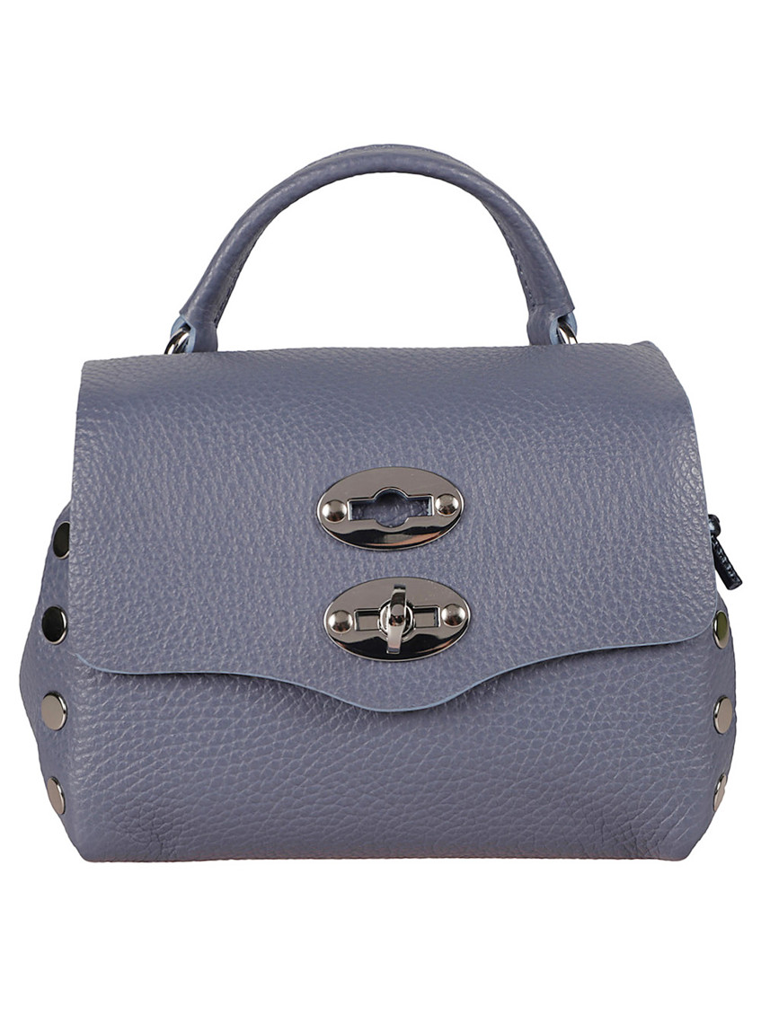 Zanellato Leather Bag Postina Daily Night Baby Shoulder Bag In Blue