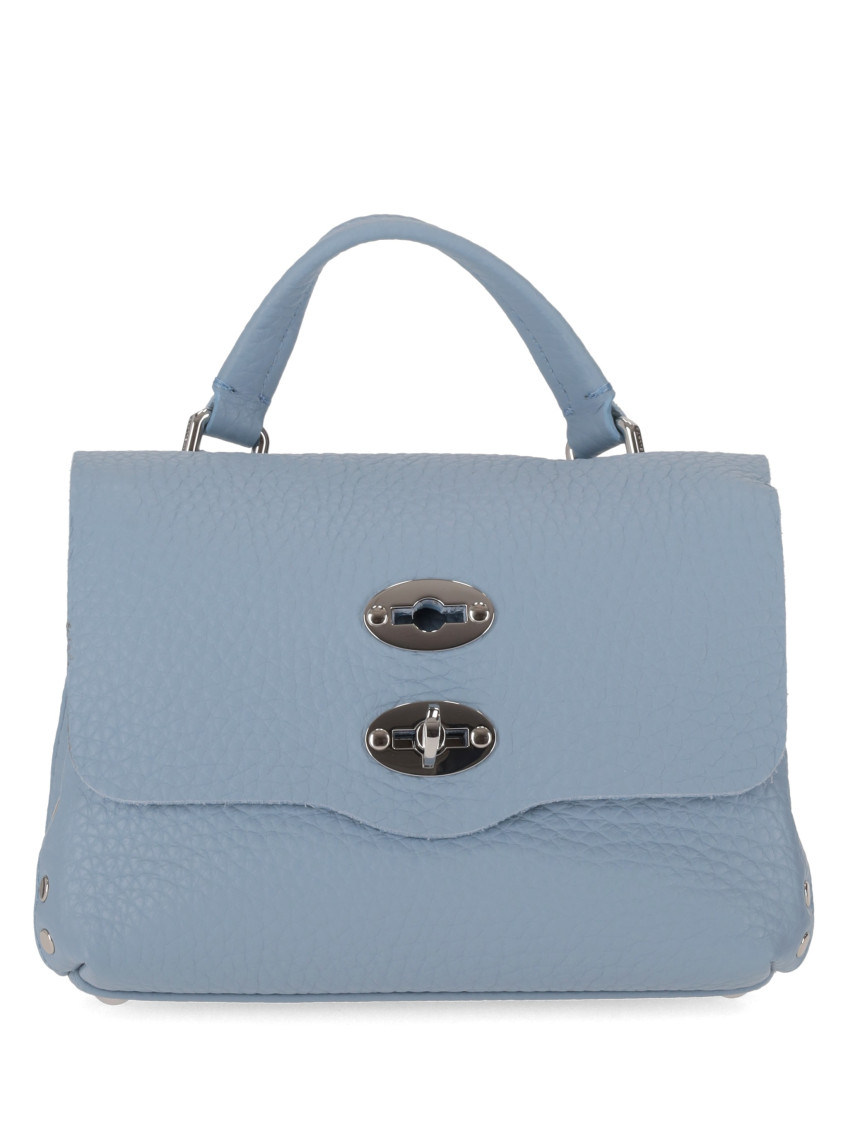 Zanellato Postina Centauro Small Leather Handbag In Blue