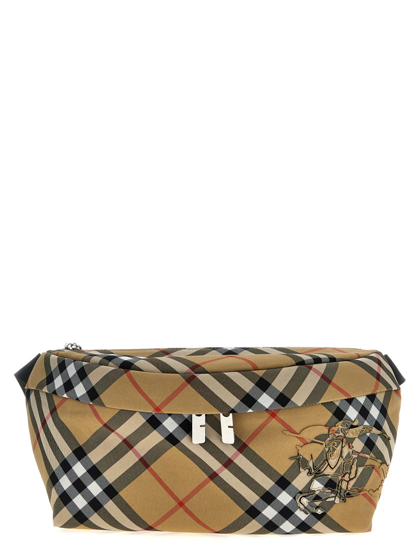 Burberry Technical Fabric Belt Bag In Beige