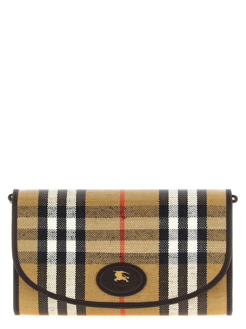 Burberry Beige Highlands Crossbody Bag In Neutral