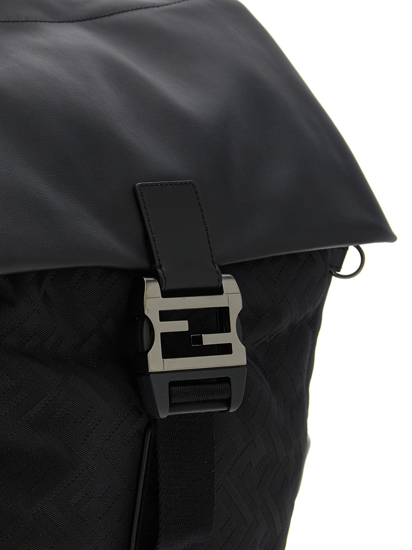 Fendi Black Flux Backpack for Men Online India at Darveys.com