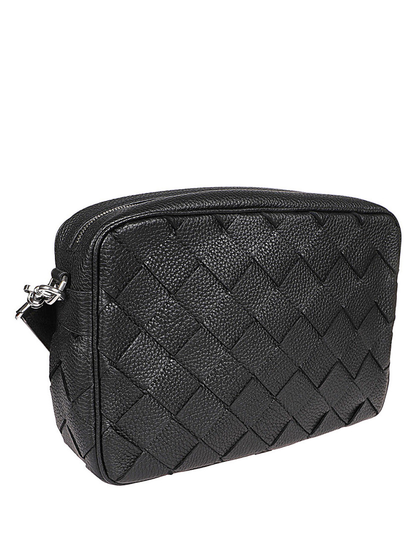 バッグ BOTTEGA VENETA Body bag Intrecciato y2k Bottega Veneta Black Intrecciato Crossbody Bag for Men Online