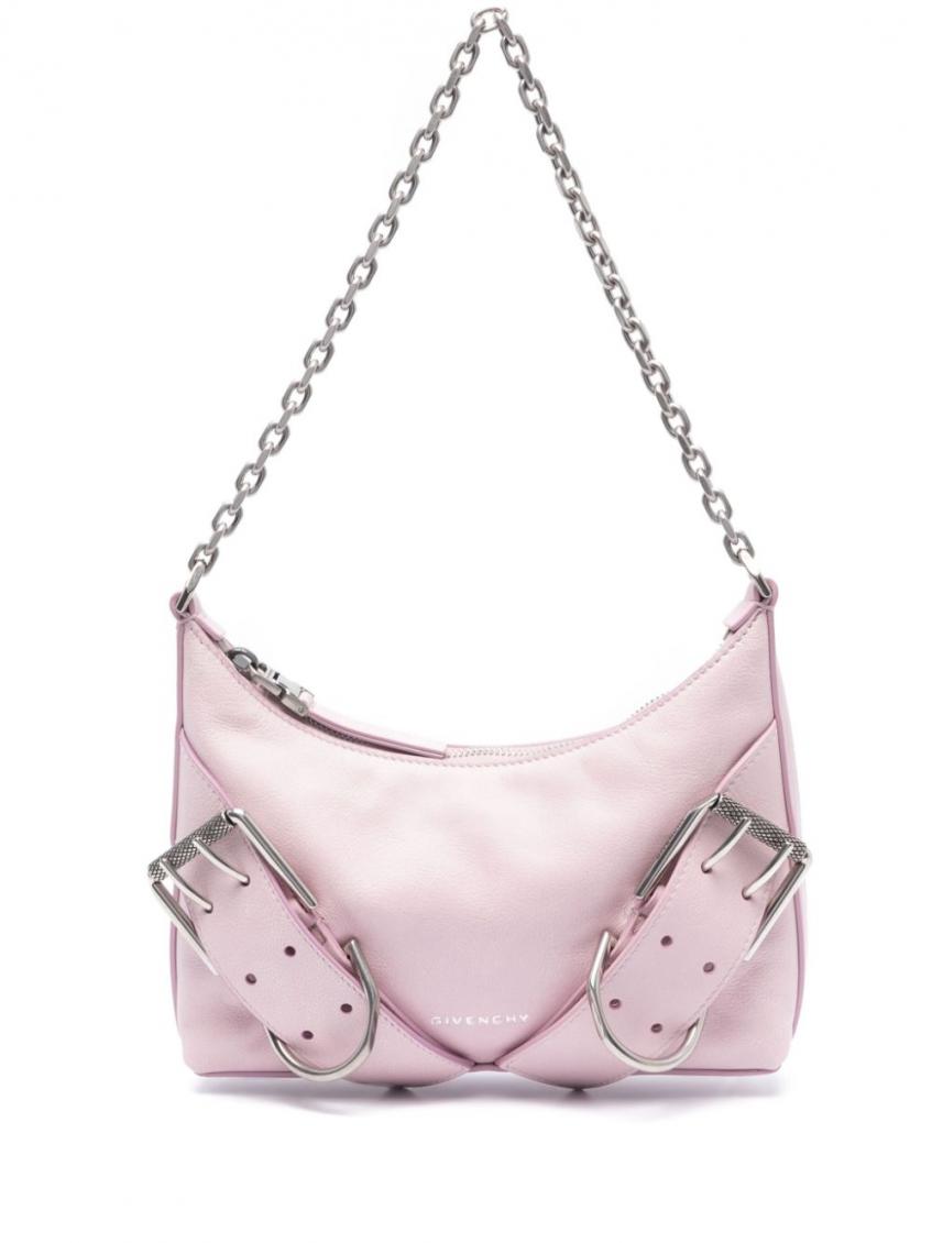Givenchy Leather Shoulder Bag Chain-link Strap In Light Pink