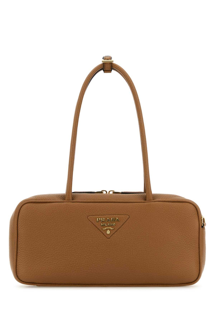 Prada Brown Logo Shoulder Bag for Women Online India at Darveys.com