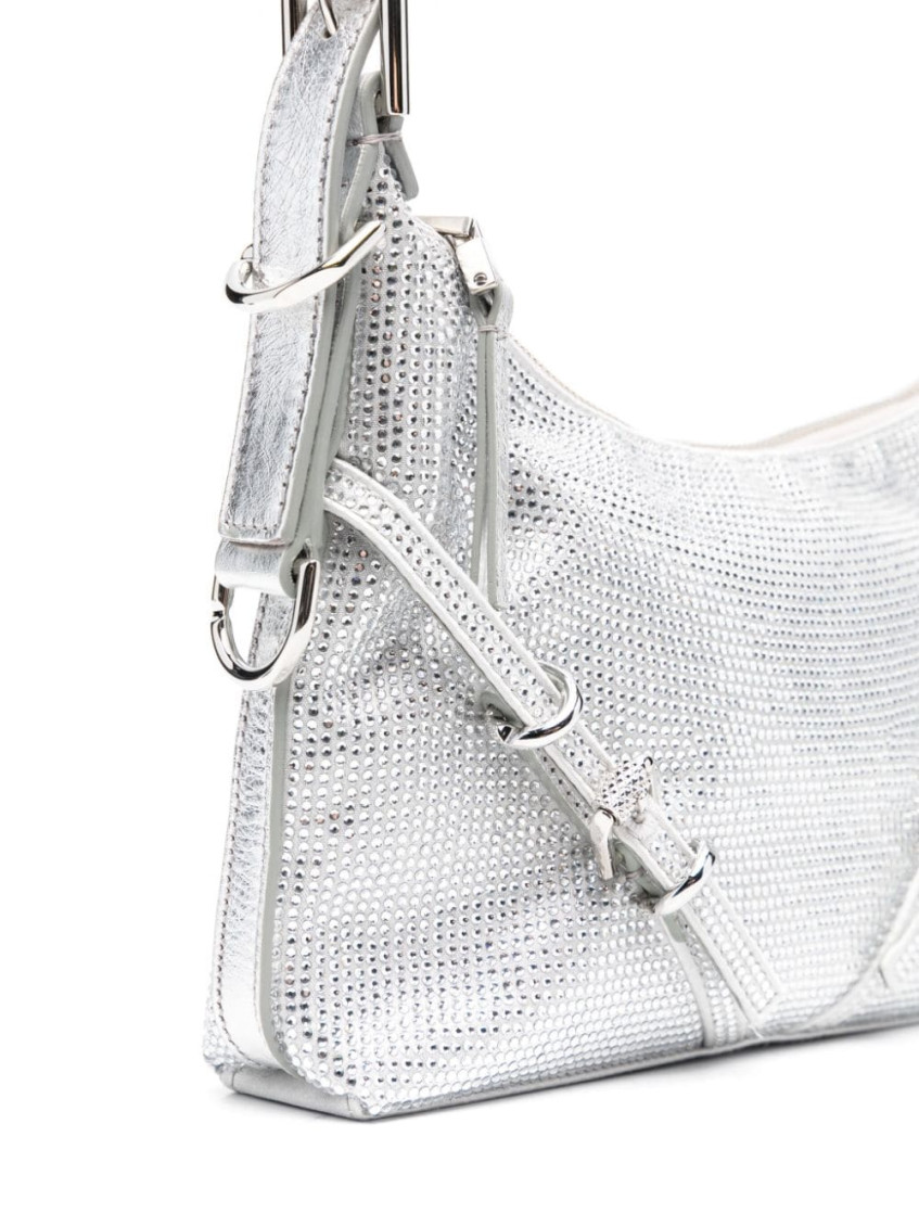 ショルダーバッグ・ポシェット GIVENCHY VOYOU STRASS EMBELLISHED MINI SHOULDER BAG Givenchy Silver Voyou Strass Embellished Mini Shoulder Bag