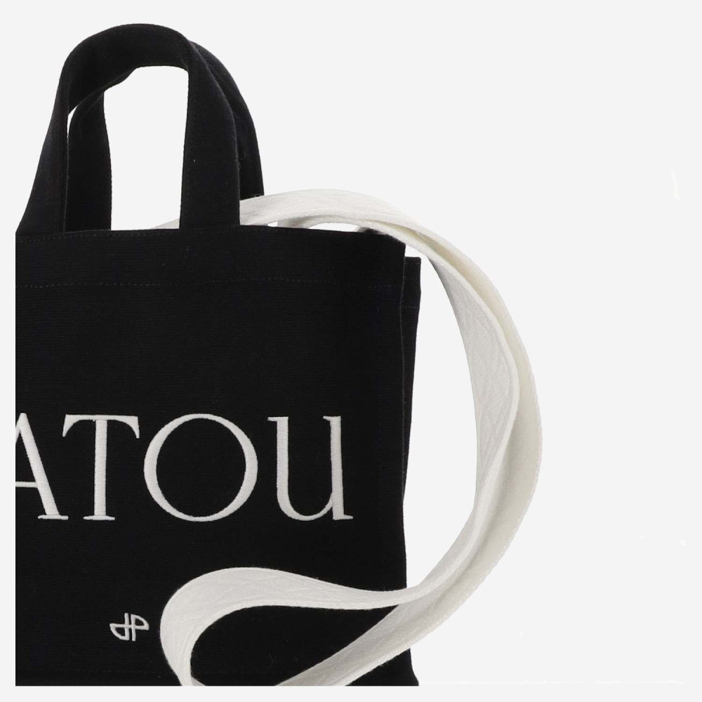 Patou Black PATOU COTTON TOTE BAG for Women Online USA at