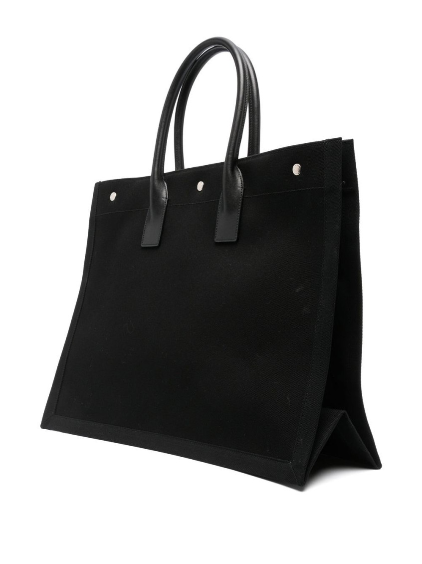 Saint Laurent Black Rive Gauche Tote for Men Online India at